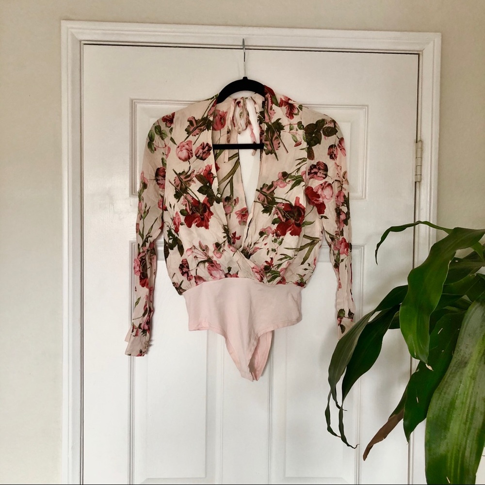 Missguided body blouse floral